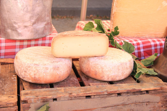 Cheese at a market