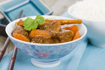 Bo Kho - Vietnamese beef stew with steamed rice