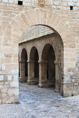 Fototapeta premium Armoury Court in Ibiza town, Spain