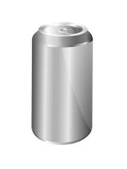 Металлическая банка с напитком