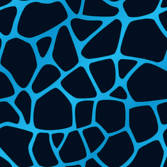 Blue Giraffe Print