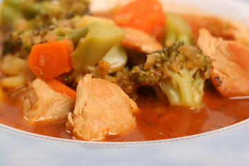 Gemüseeintopf mit Fleisch