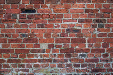 Old Red Brick Wall Background Texture