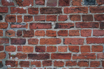 Fototapeta premium Old Red Brick Wall Background Texture
