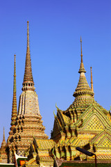 Fototapeta premium Ancient roof in Bkk a
