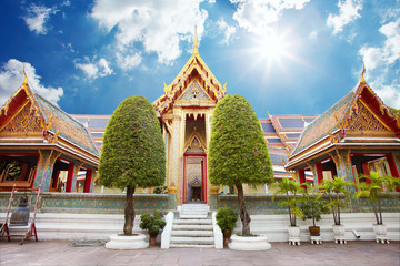 Naklejka premium Ancient temple in Bkk