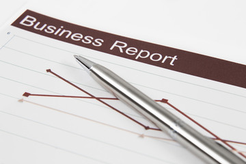 Showing business and financial report