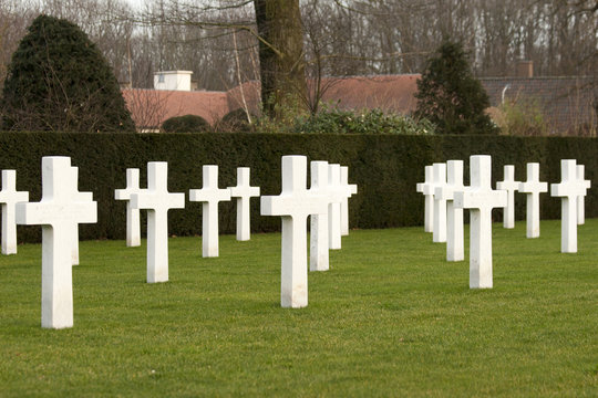 American cemetery Flanders field Belgium Waregem