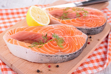 raw salmon