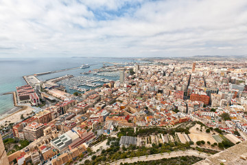 Fototapeta na wymiar Port and marina in Alicante, Spain