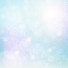 Naklejka na ściany i meble winter lights snowflake background