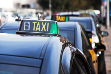 Obraz premium Taxis in Barcelona