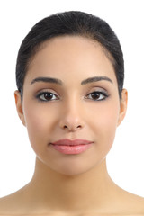 Fototapeta premium Front view of a smooth woman facial