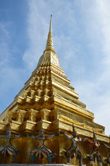 Fototapeta na wymiar The Wat Phra Kaew Temple of the Emerald Buddha