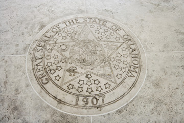 Seal of Oklahoma in Fort Bonifacio, Manila, Philippines