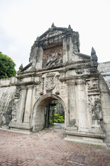Fototapeta na wymiar Entrance to Fort Santiago in the Intramuros, Manila, Philippines