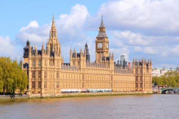 Papier peint photo autocollant rond Londres Palace of Westminster, London, UK
