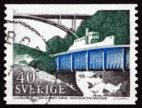 Postage Stamp Sweden 1968 Dalsland Canal