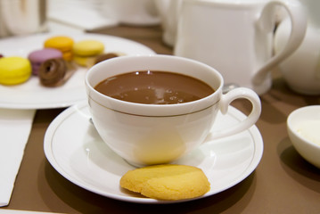 cup of belgian chocolate