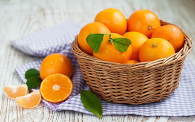 Tangerine with segments