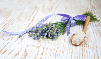 lavender  salt, and fresh flower