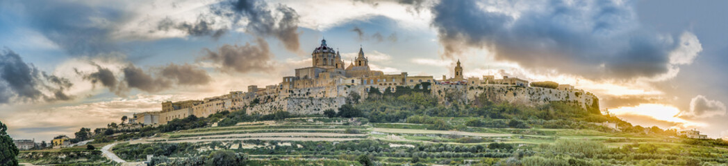 Saint Paul's Cathedral in Mdina, Malta - obrazy, fototapety, plakaty