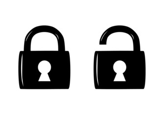 Lock icons - open and close.