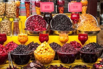 Keuken spatwand met foto Dried fruit for sale, Tehran, Iran © Matyas Rehak