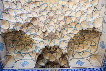 Detail of Jameh Mosque in Isfahan, Iran