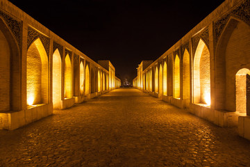 Khajoo bridge in Esfahan, Iran