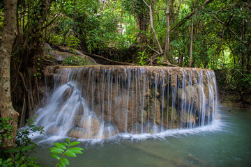 Obraz premium Erawan waterfall in Thailand