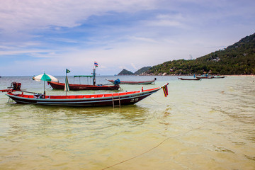 Boats at Ko Tao, Thailand
