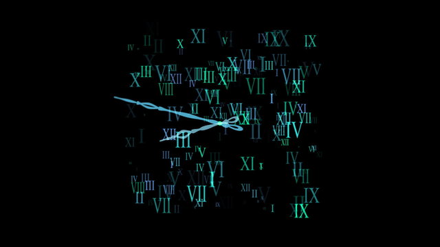 Abstract time overlay with alpha