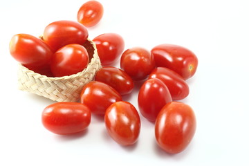tomato on white background