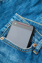 Jean and cellphone