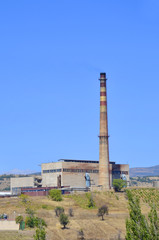 old rafinery plant chimney