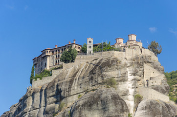 Meteora Monasteries in Trikala region, Greece. UNESCO