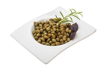 Capers in the bowl