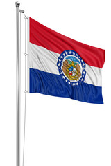 3D Missouri Flag