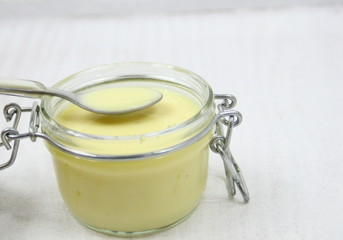 bocal de crème anglaise