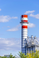Red and white Chimney detail