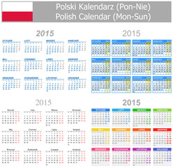 2015 Polish Mix Calendar Mon-Sun