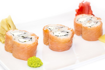 delicious seafood sushi at a Japanese restaurant