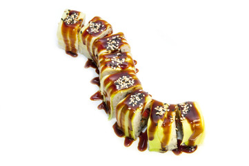 delicious seafood sushi at a Japanese restaurant