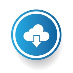 Output cloud computing symbol,vector