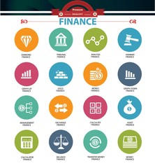 Finance icons,vector