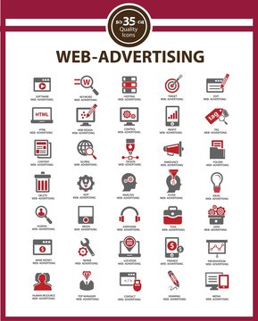 Set Media - Advertising icons,vector