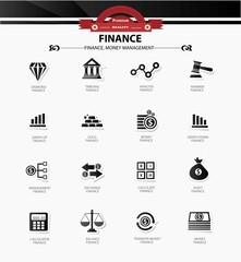 Money and Finance icons,vector
