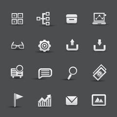 Office icons,vector
