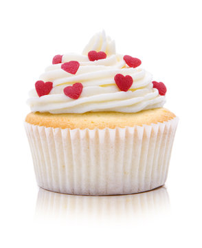 Cupcake mit Herzchen